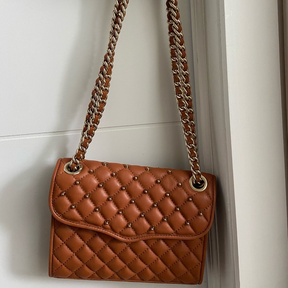 Rebecca Minkoff authentic leather quilted, studded